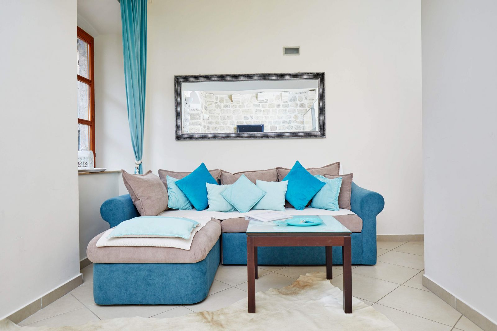 Kotor, Montenegro, sofa and mirror
